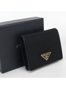 Prada Triangle Bifold Wallet Nylon